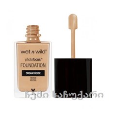 Wet&Wild Photofocus Foundation, color -  soft ivory, classic beige/ტონალური